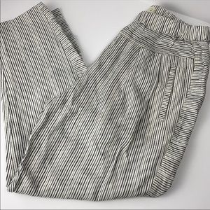 Anthropologie linen pull on pants medium